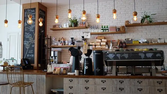 de koffie salon in Amsterdam